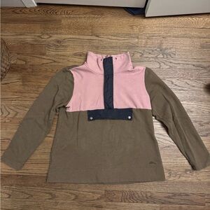 LL Bean Women’s Organic Colorblock Signature Anorak Sweatshirt